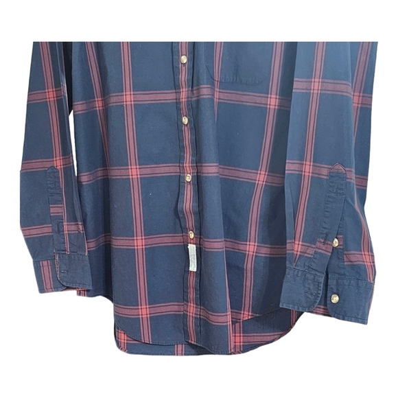 HARBOUR CLUB Men's Long Sleeve Button-Down Shirt Plaid L - Picture 2 of 4